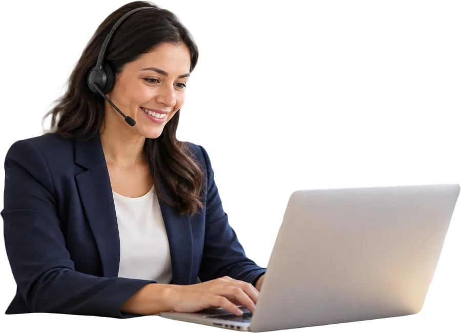 GoDrive support team member wearing a headset